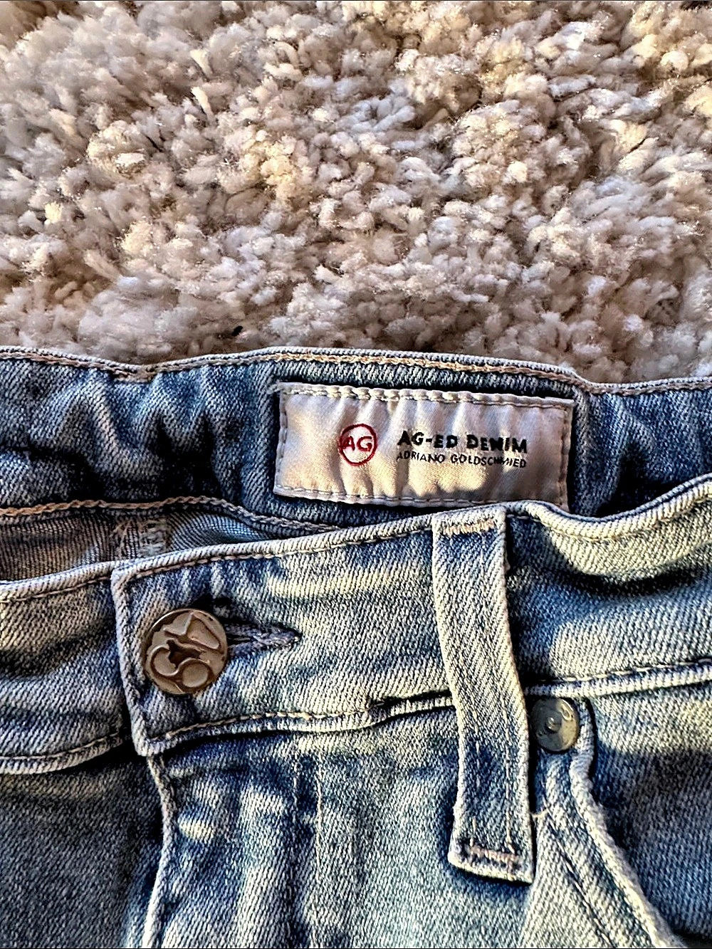 AG Denim Women's straight leg Jeans in Blue